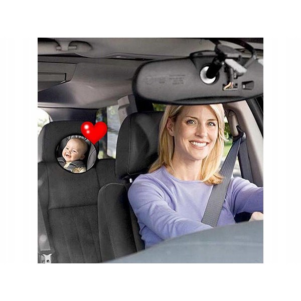Otočné zrcadlo na pozorování dítěte do auta 19 cm 360 ° megamix.shop