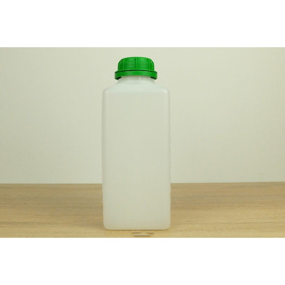 Plastová láhev se zeleným víčkem 1 l 220x90 mm megamix.shop