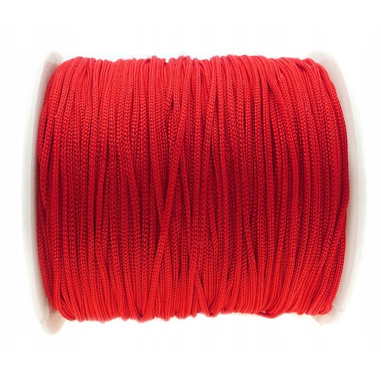 pletená šnúra 40m 0.8mm červená polyester megamix.shop
