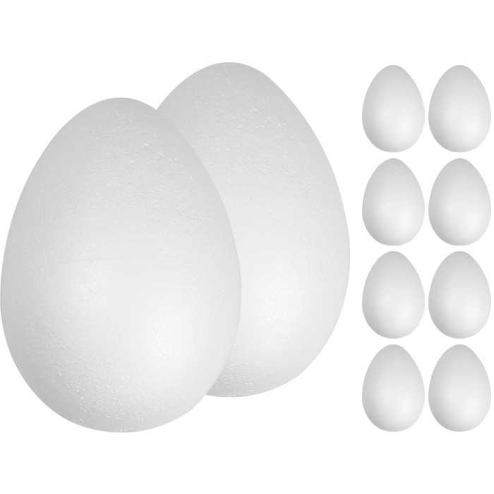 polystyrénové vajce 1ks 10cm zdobenie Veľká noc megamix.shop