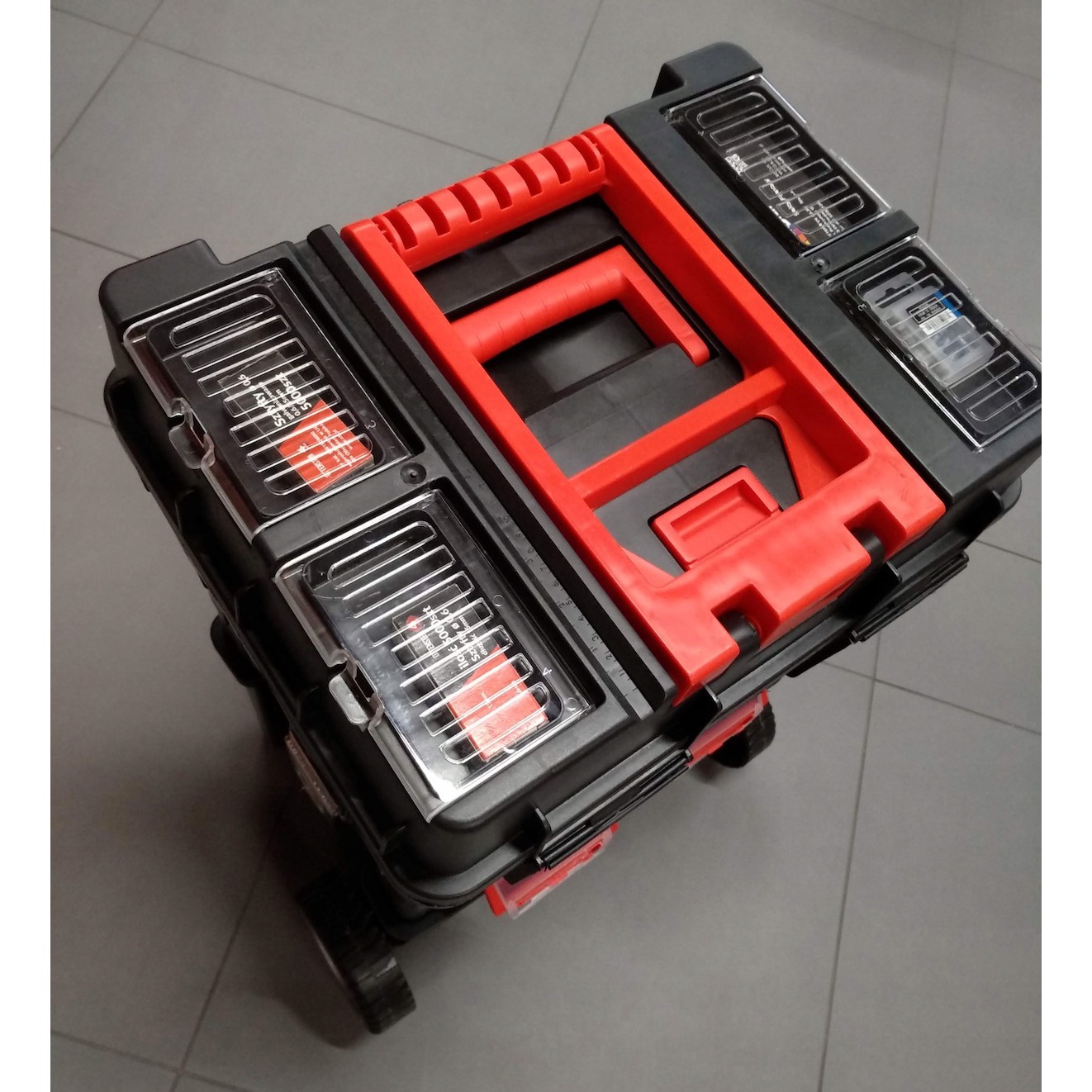 Přenosný montážní kufřík na nářadí na kolečkách megamix.shop