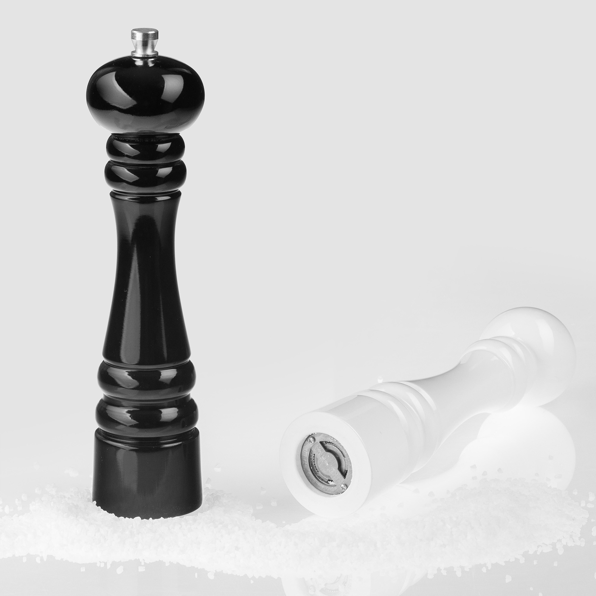 Ruční mlýnky na koření sůl bílý černý megamix.shop
