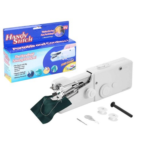 ruční mini šicí stroj na baterie Handy Stitch megamix.shop