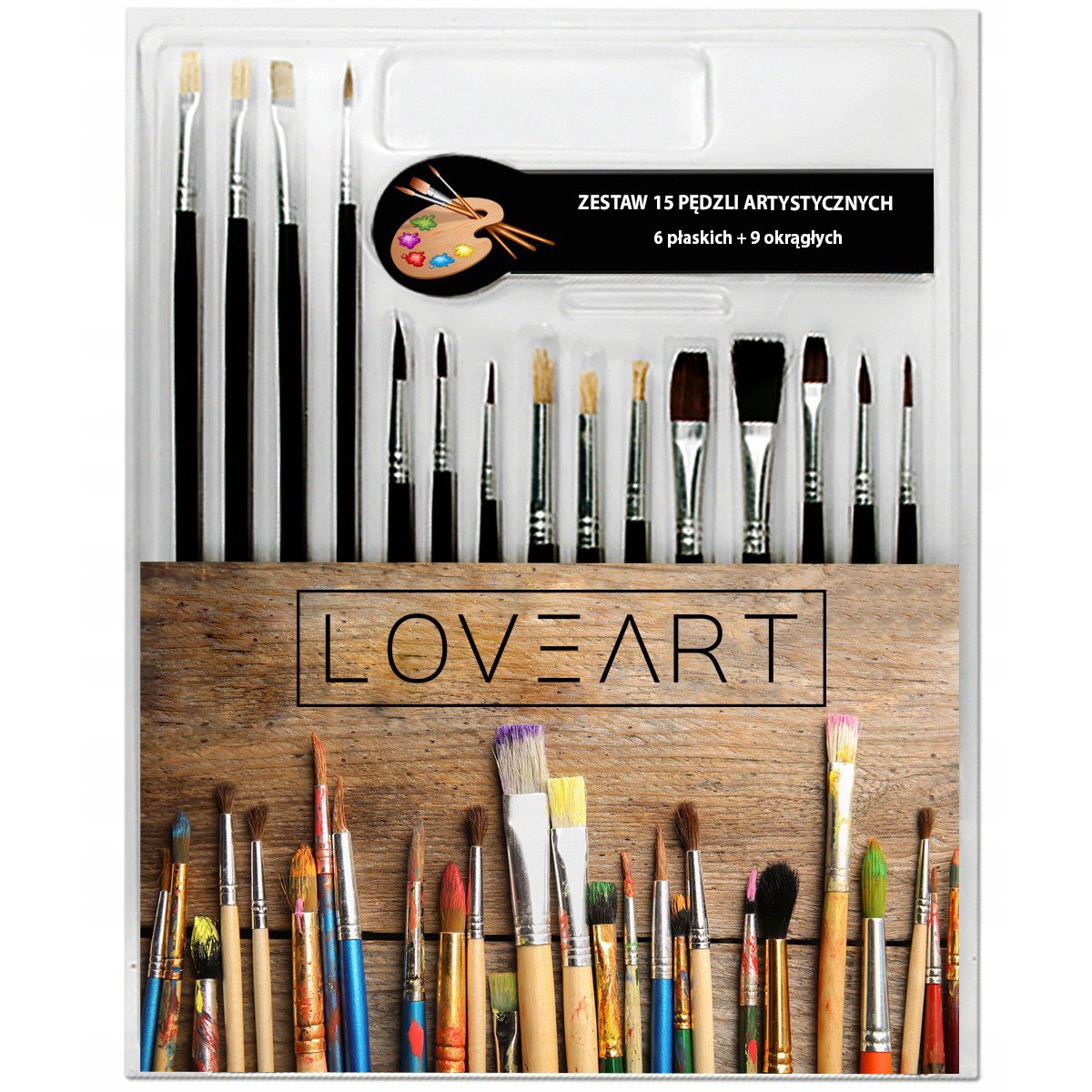 Sada 15 štětců na malování LoveArt megamix.shop