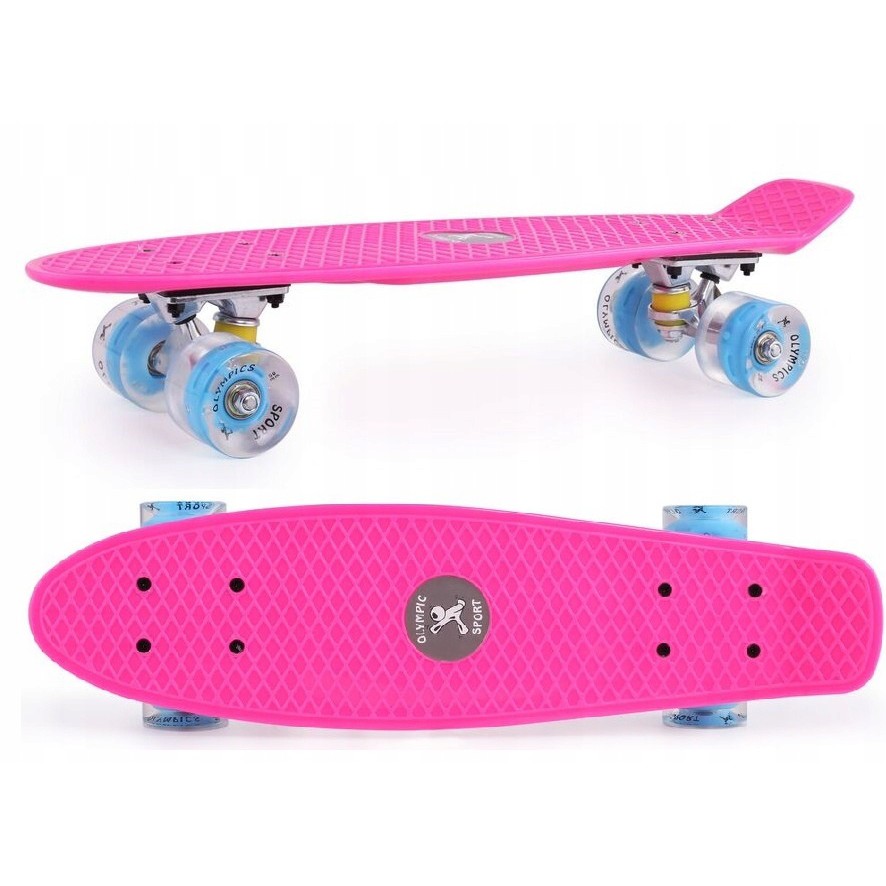 Skateboard 56cm LED svetlá podsvietené kolesá megamix.shop