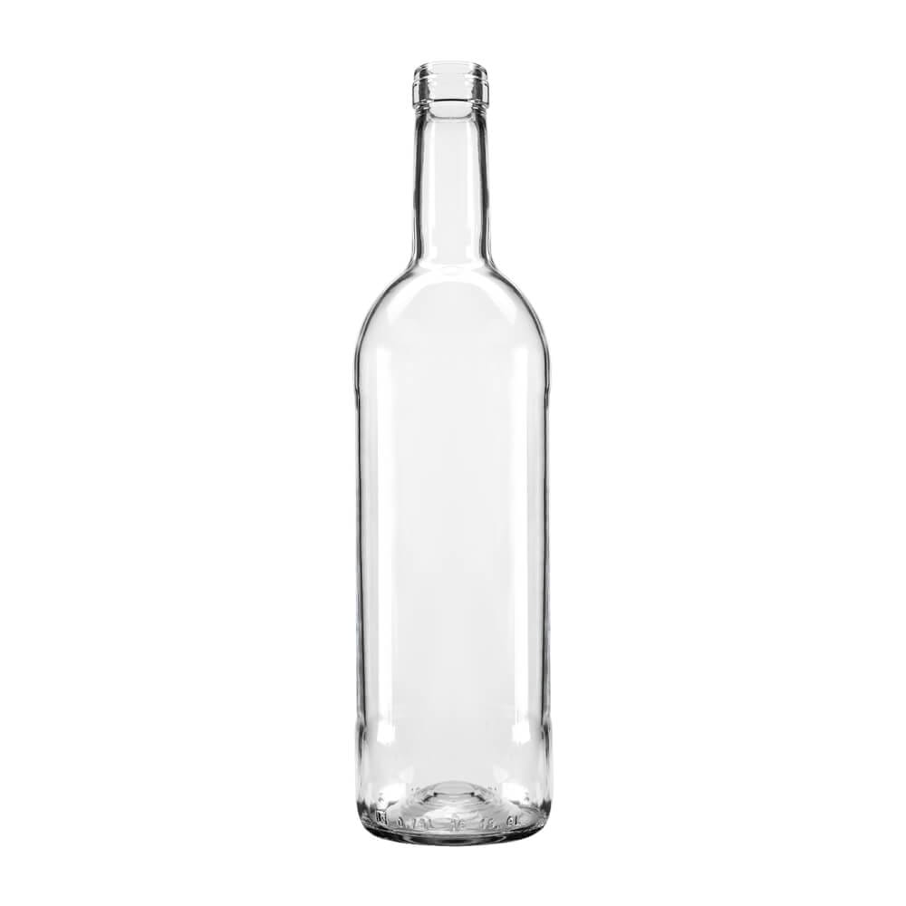 Skleněná láhev na víno 750ml 31cm bílá megamix.shop