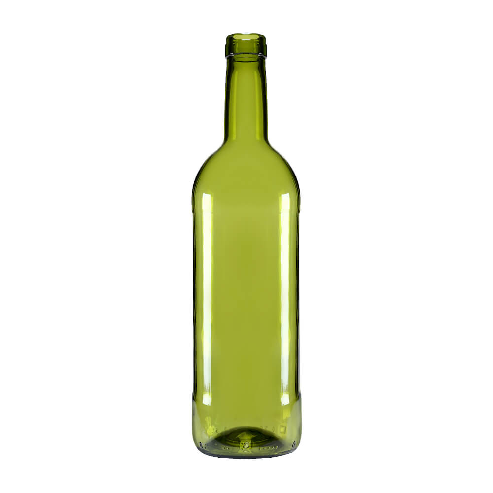 Skleněná láhev na víno 750ml 29cm olivová megamix.shop