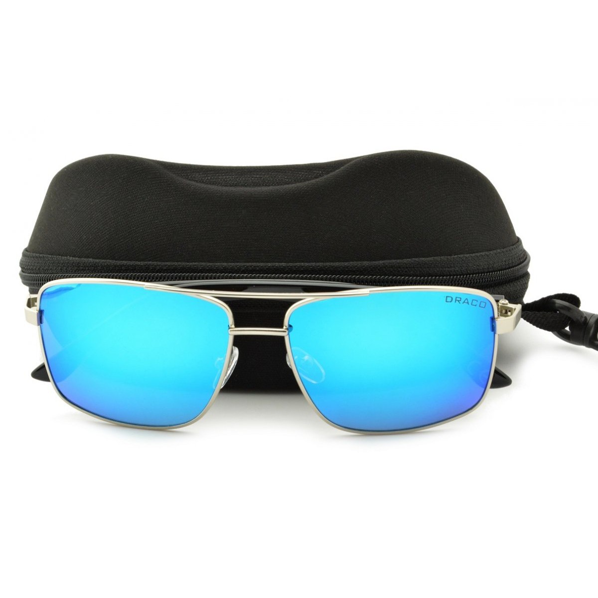 Sluneční polarizační brýle pánské modré zrcadlovky TOM megamix.shop
