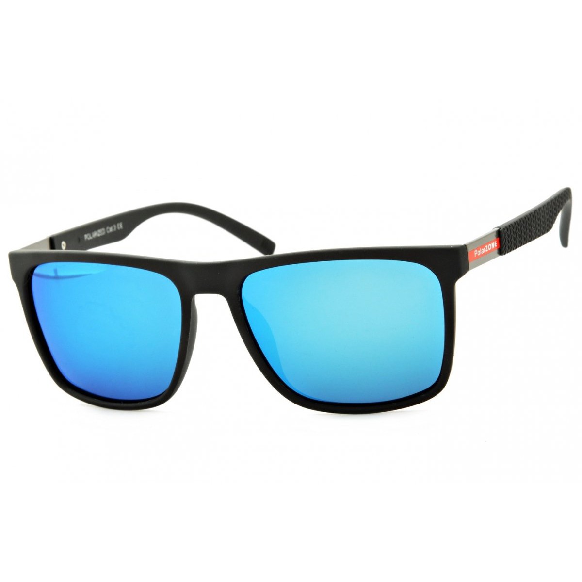 Sluneční polarizační brýle pánské modré zrcadlovky VINCENT megamix.shop