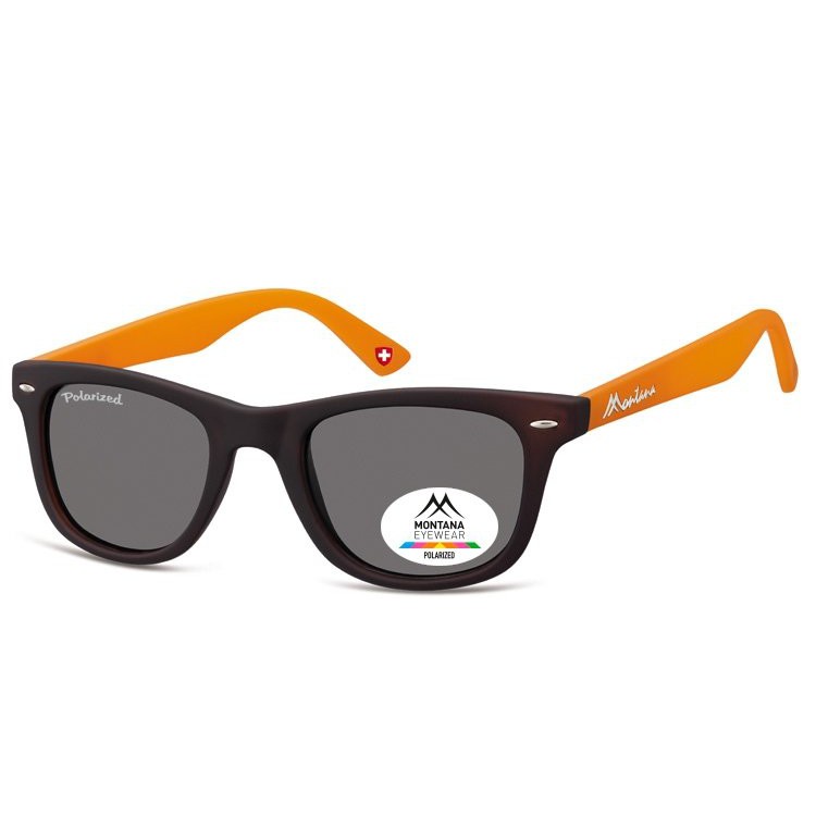 Sluneční polarizační brýle pánské oranžové ANTHONY megamix.shop