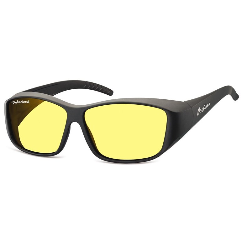 Sluneční polarizační brýle pro řidiče černé žluté HD Fit LARRY megamix.shop