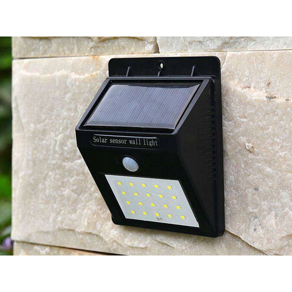 Solární lampa 30 SMD LED se snímačem pohybu 12x9x5 cm megamix.shop