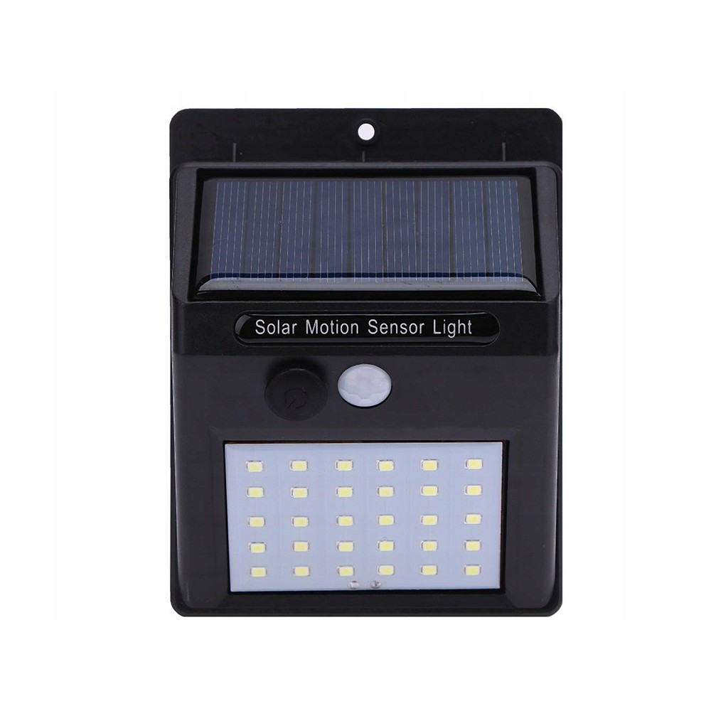 Solární lampa 30 SMD LED se snímačem pohybu 12x9x5 cm megamix.shop