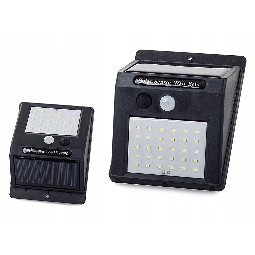 Solární lampa 30 SMD LED se snímačem pohybu 12x9x5 cm megamix.shop