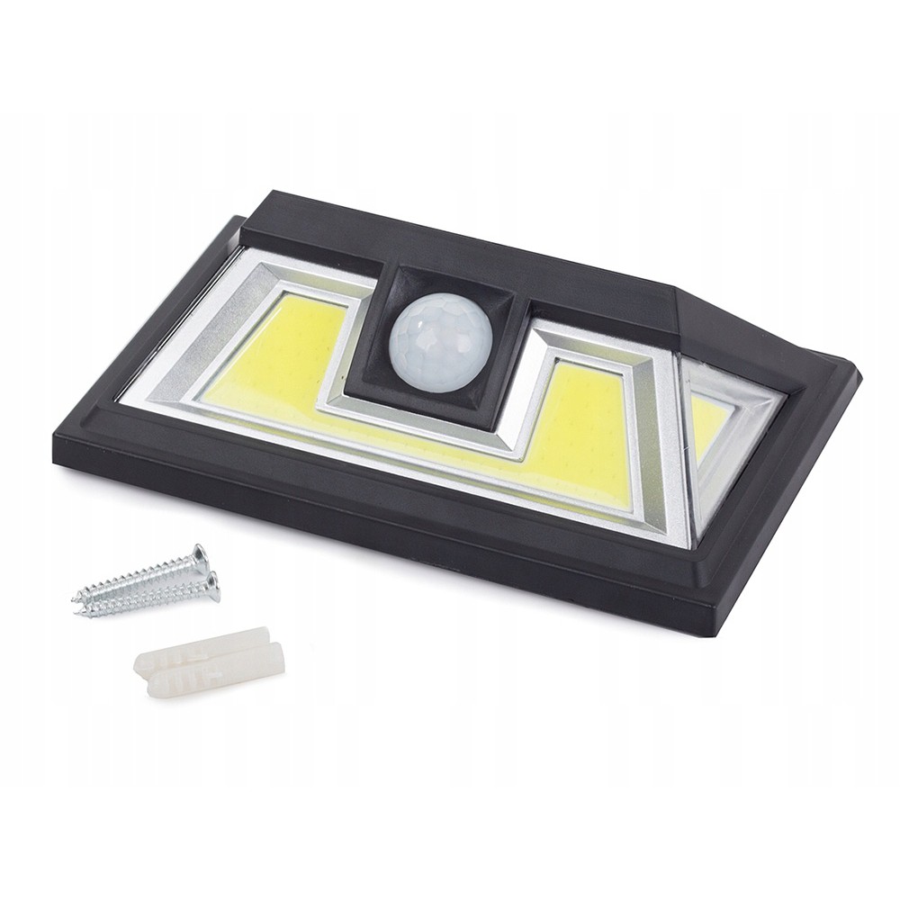 Solární lampa 74 SMD LED se snímačem pohybu 10x15x5 cm megamix.shop