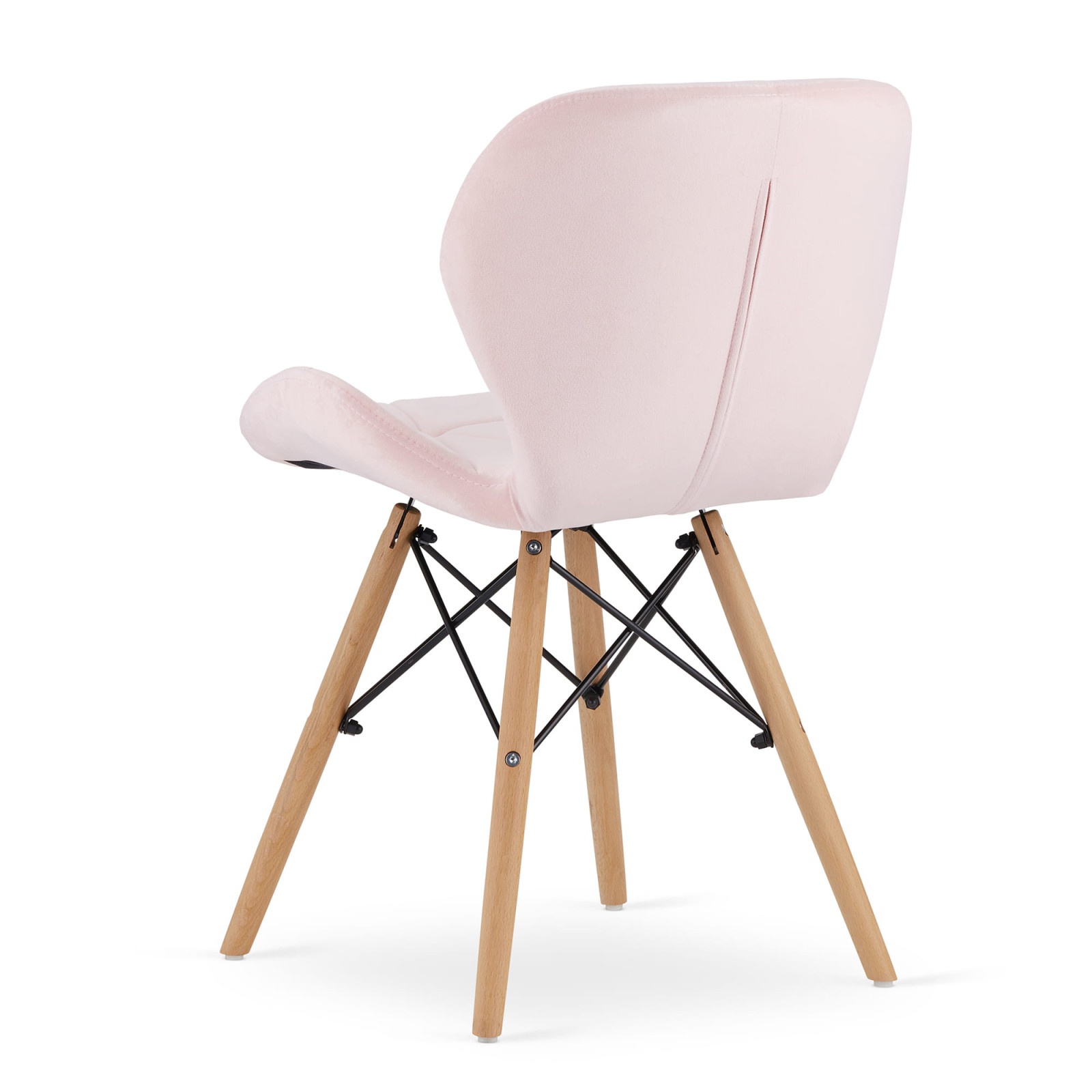 stolička LOGOS ružové zamat 4ks megamix.shop