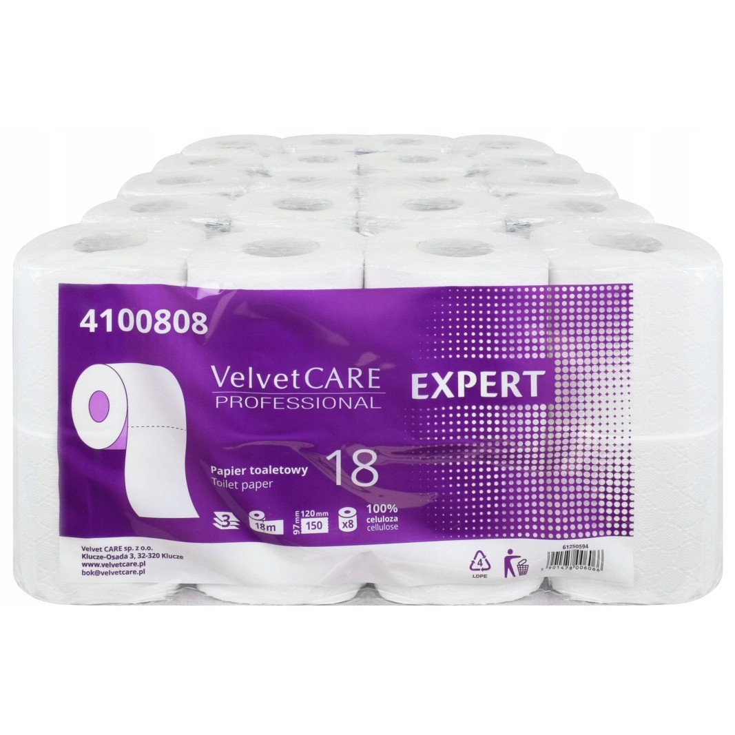 Toaletní papír 40ks 3 vrstvy Velvet Care Expert megamix.shop