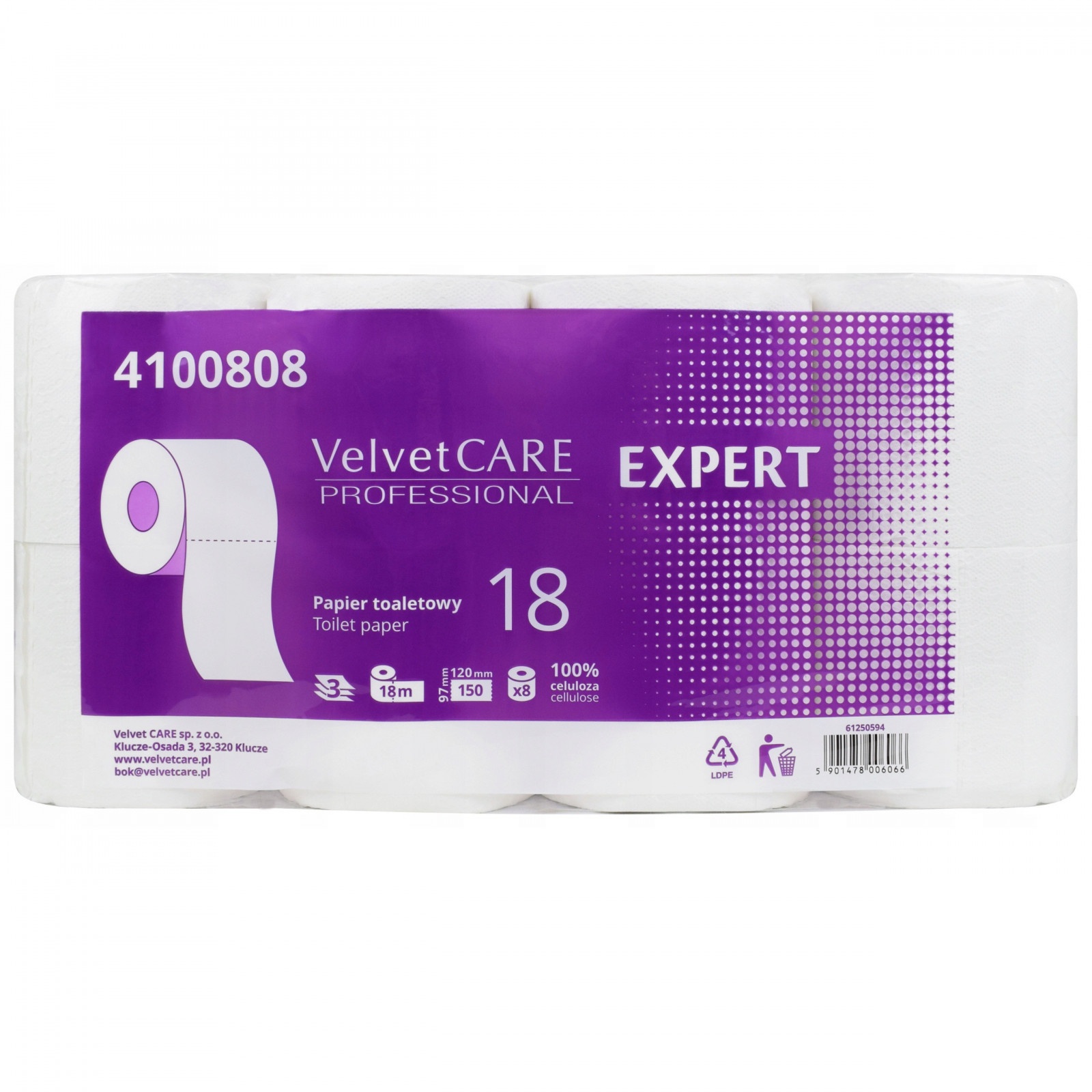 TToaletní papír 40ks 3 vrstvy Velvet Care Expert megamix.shop