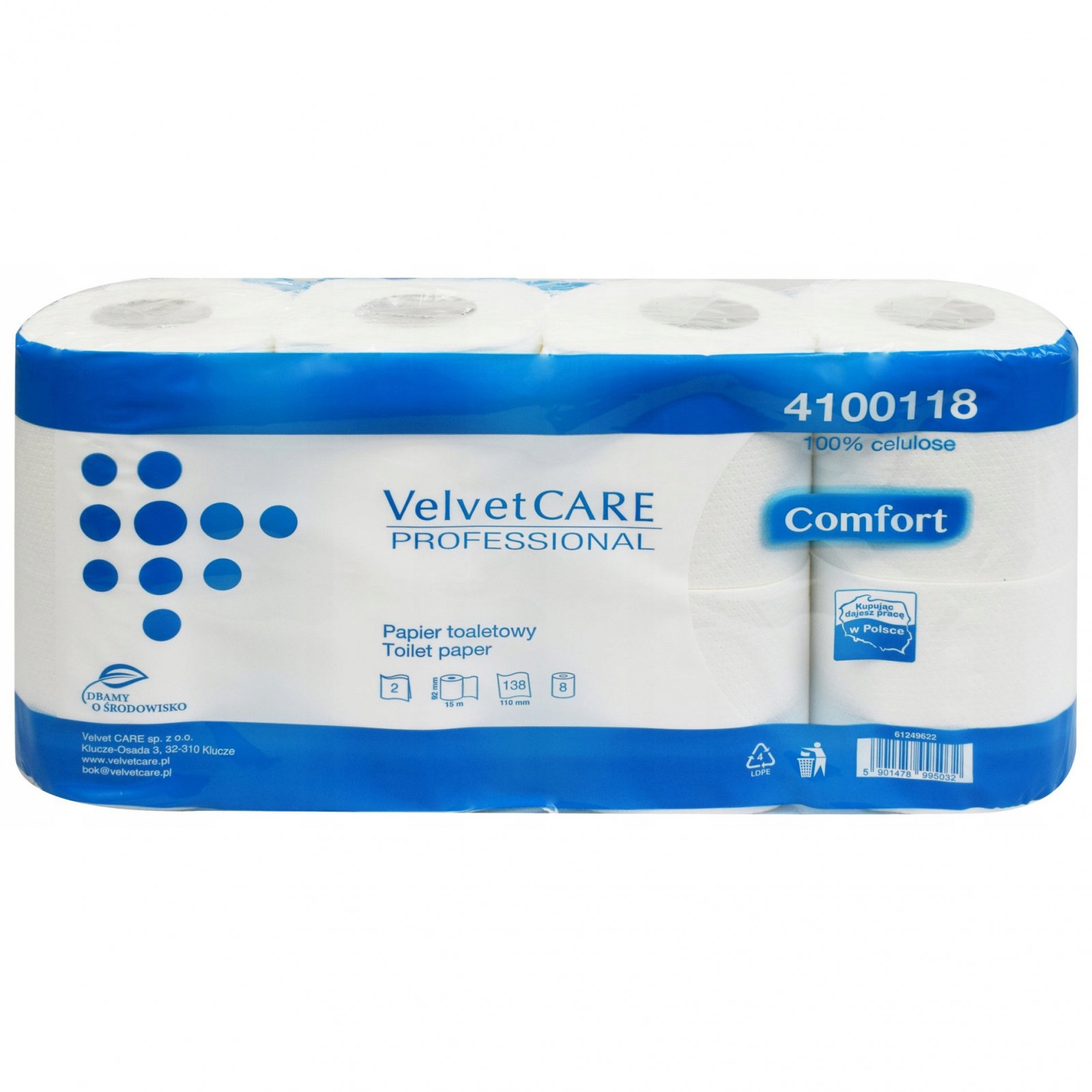 Toaletný papier 64ks 2 vrstvy Velvet Care Comfort megamix.shop