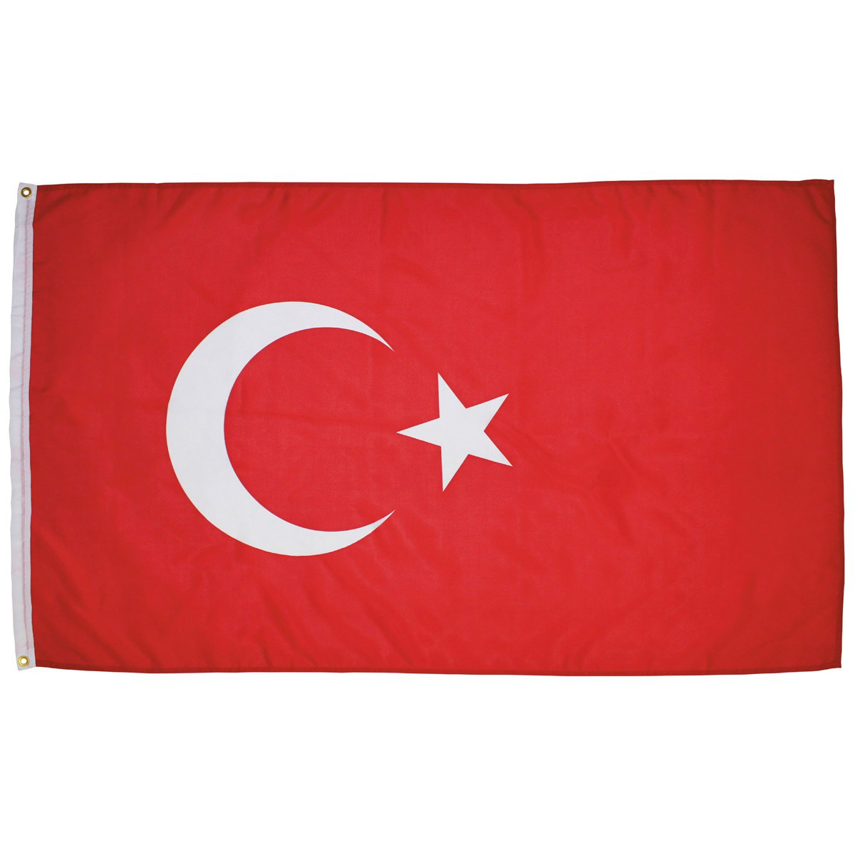 Turecká vlajka 150x90cm obojstranná polyester megamix.shop