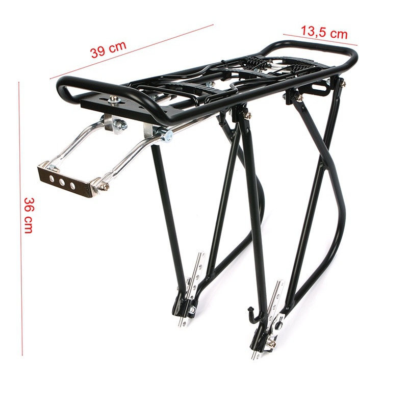 zadný nosič na bicykel 25kg KW-622-02 sedlovka rám strieborný megamix.shop