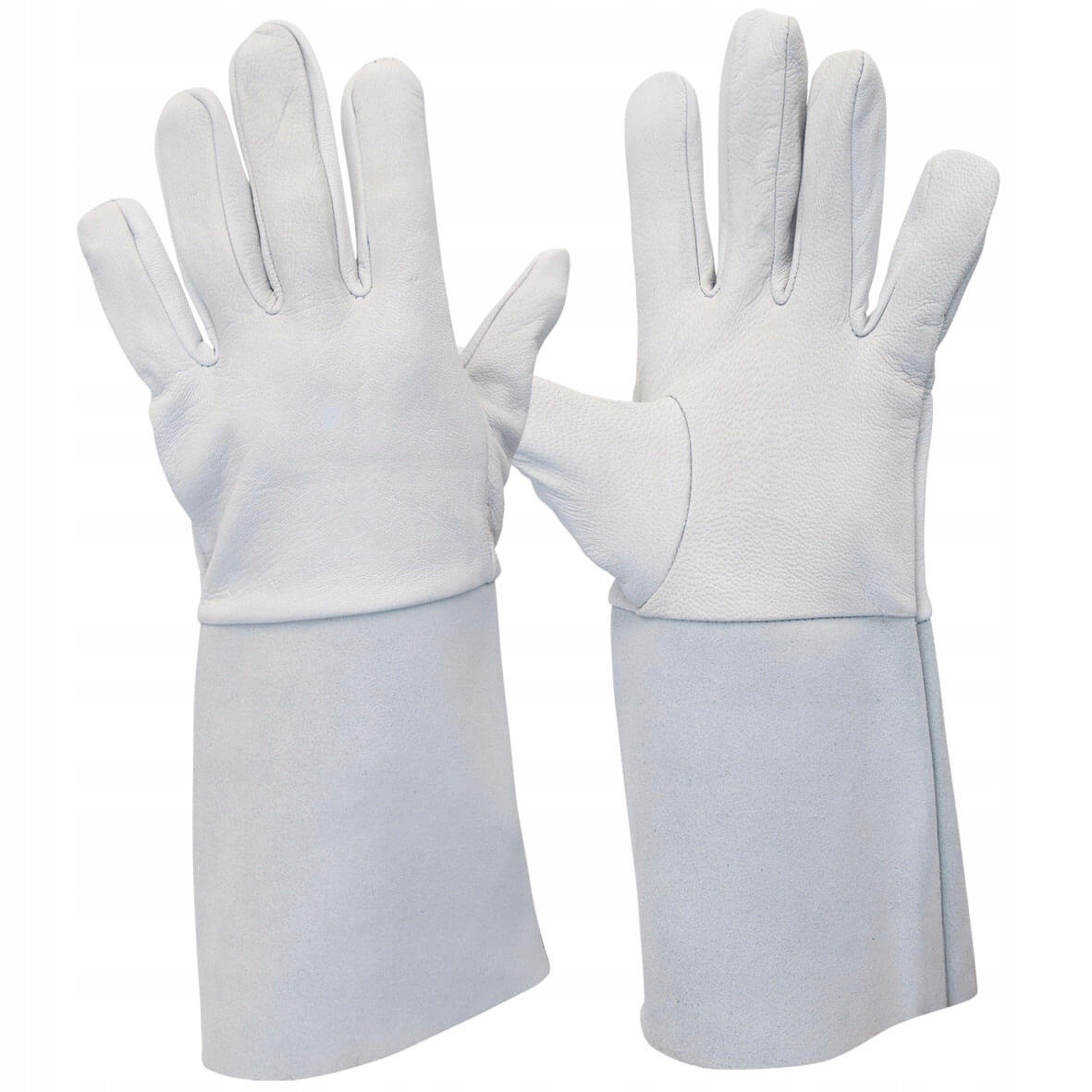Svařovací rukavice TIG z kozí kůže 35 cm bílé megamix.shop
