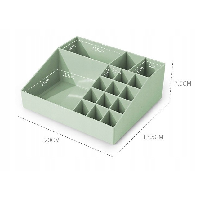 akrylový organizér na kosmetiku 20x18x8cm megamix.shop