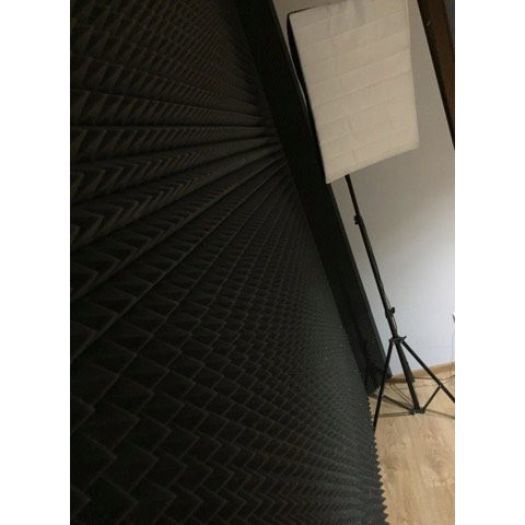 Akustická polyuretanová pěna 200x100 cm 30 mm vlněná megamix.shop