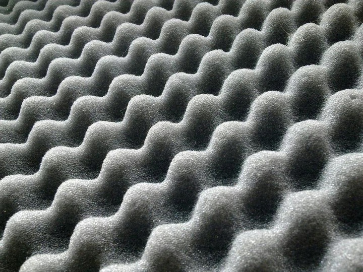 Akustická polyuretanová pěna 200x100cm 40mm vlněná megamix.shop