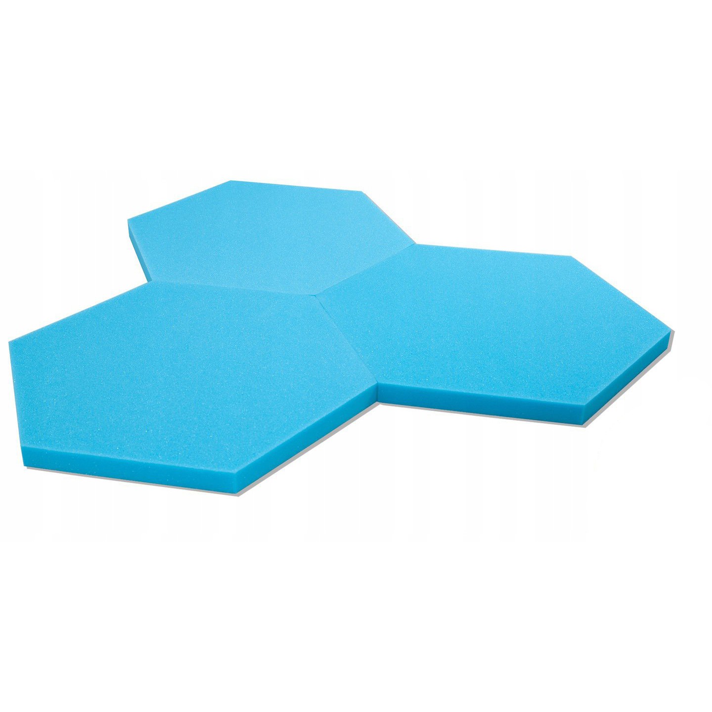 Akustický panel Hexagon modrá 50x50x3 cm samozhášivá nehořlavá pěna megamix.shop