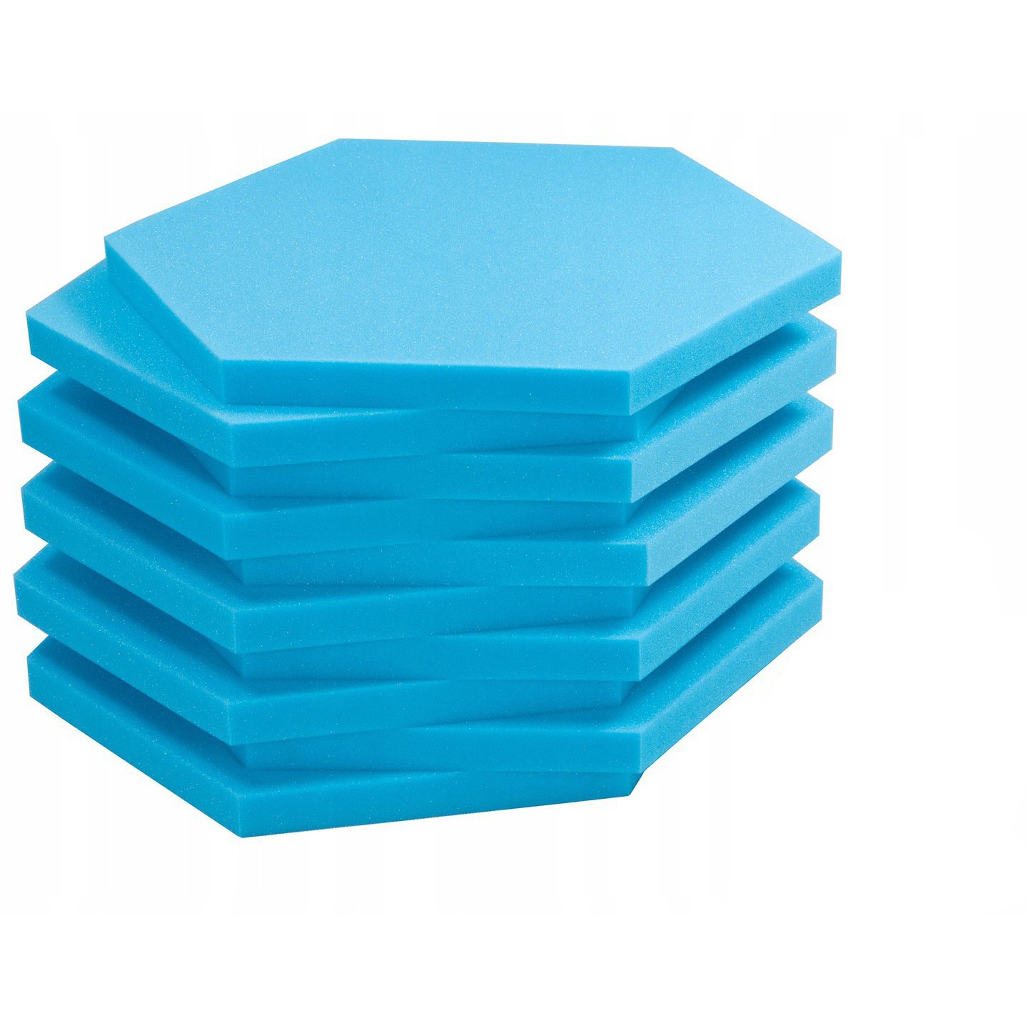Akustický panel Hexagon modrá 50x50x3 cm samozhášivá nehořlavá pěna megamix.shop