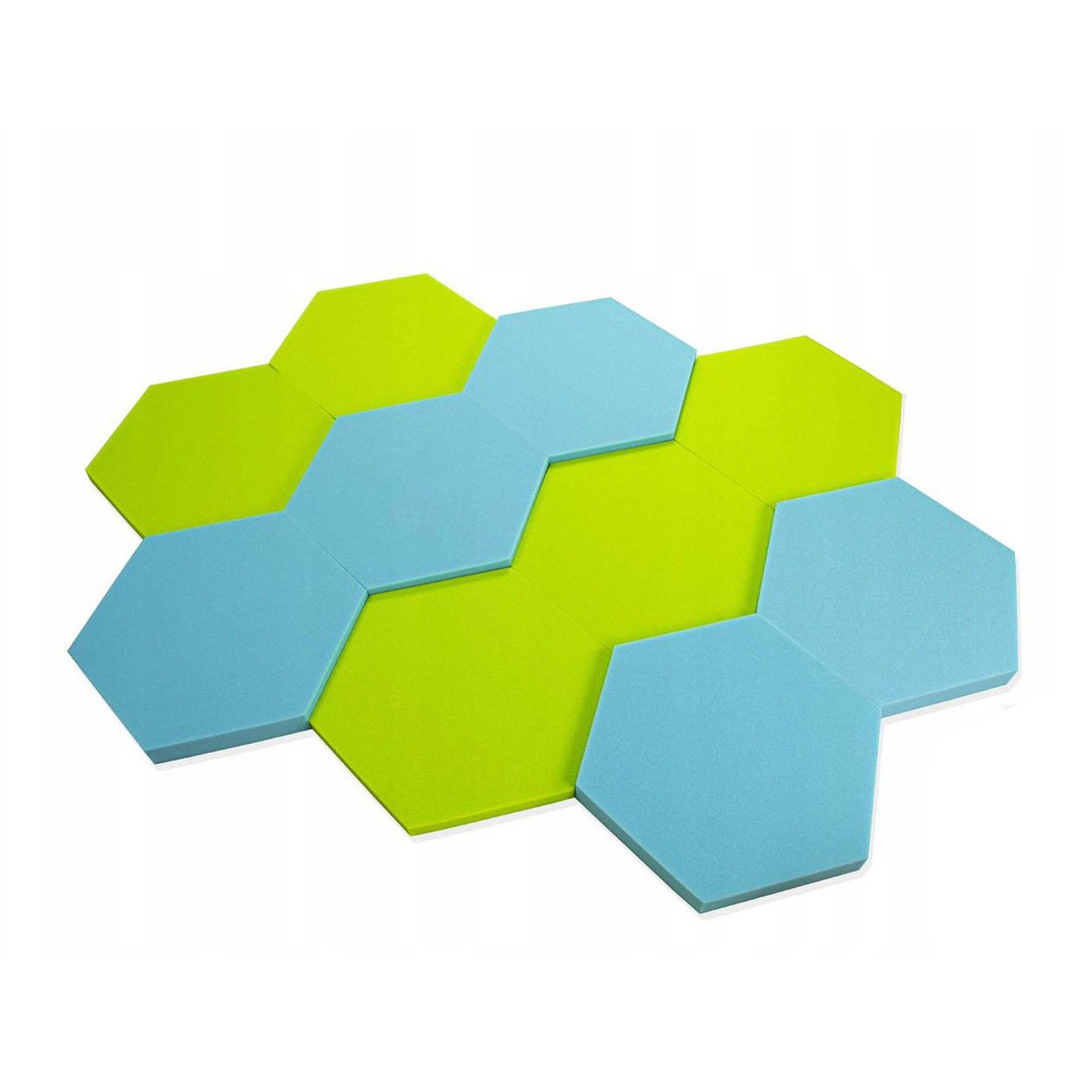 Akustický panel Hexagon oranžový 50x50x3 cm samozhášivá nehořlavá pěna megamix.shop