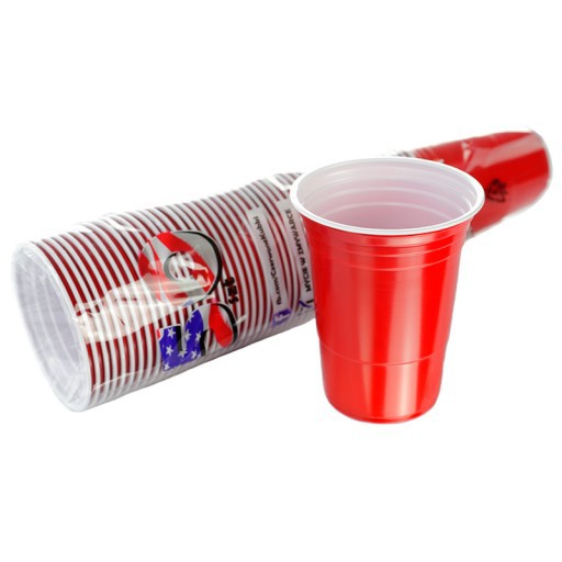 červené kelímky americké RED CUP 50ks 12cm 473ml beerpong megamix.shop