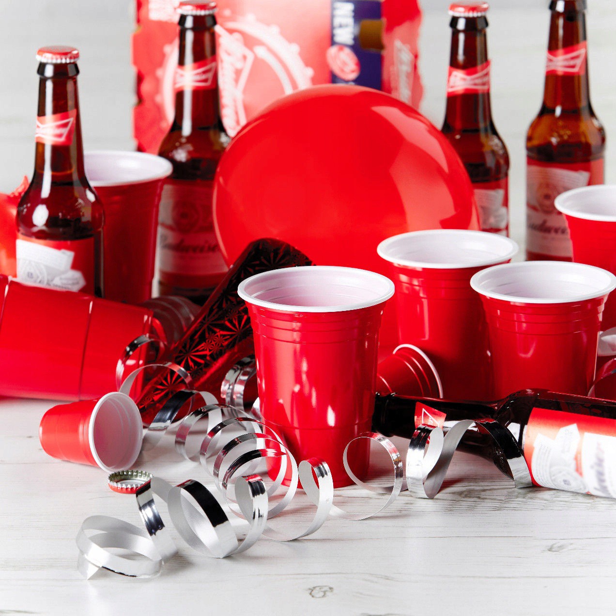 červené kelímky americké RED CUP 50ks 12cm 473ml beerpong megamix.shop