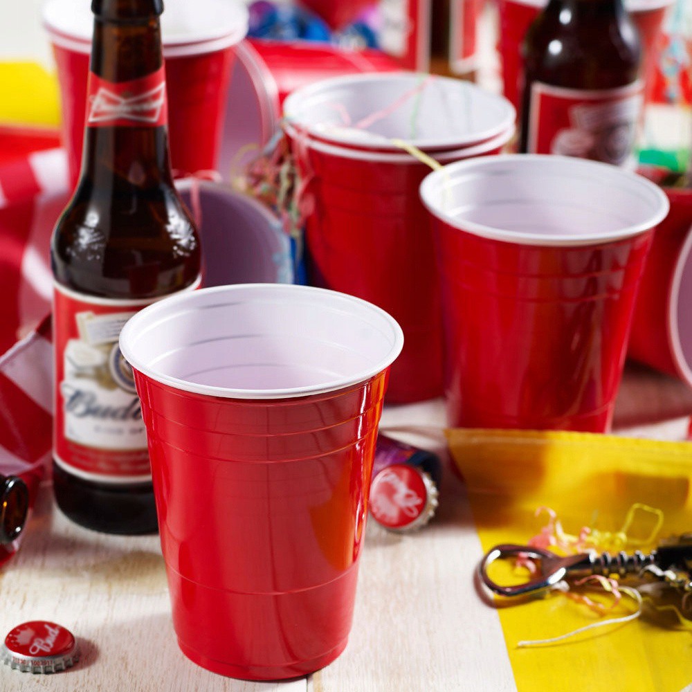 červené kelímky americké RED CUP 50ks 12cm 473ml beerpong megamix.shop