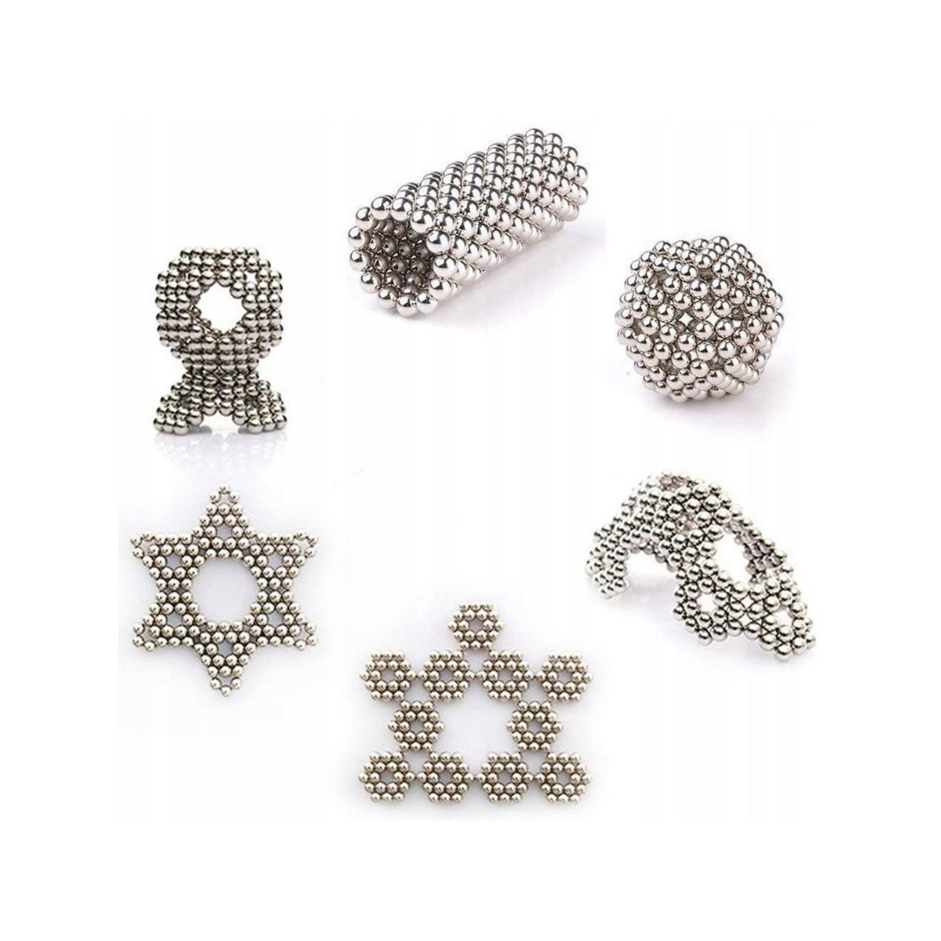 magnetické kuličky pro děti 5mm 216ks + krabička megamix.shop