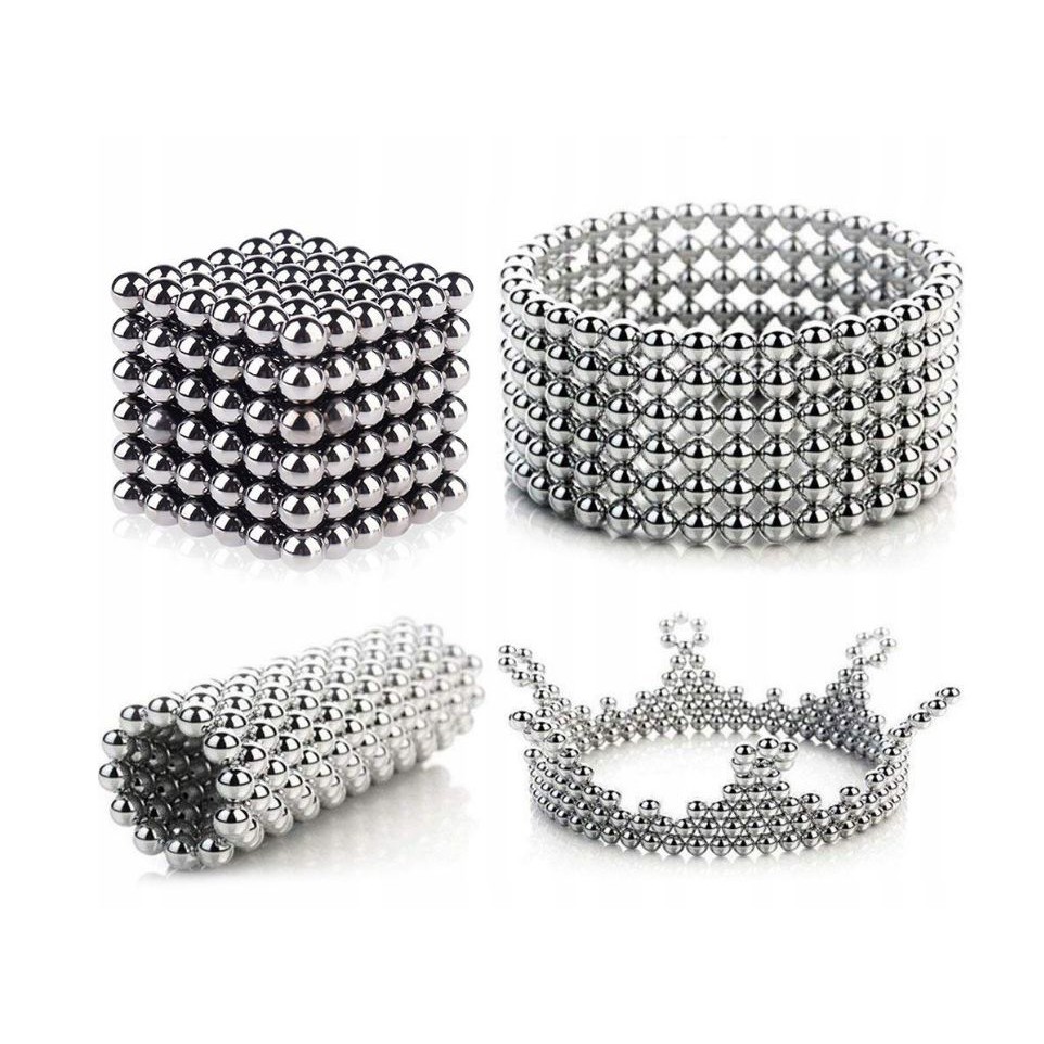 magnetické kuličky pro děti 5mm 216ks + krabička megamix.shop