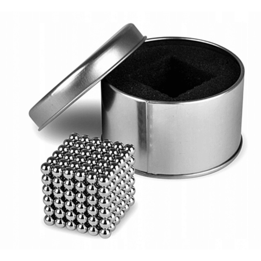 magnetické kuličky pro děti 5mm 216ks + krabička megamix.shop