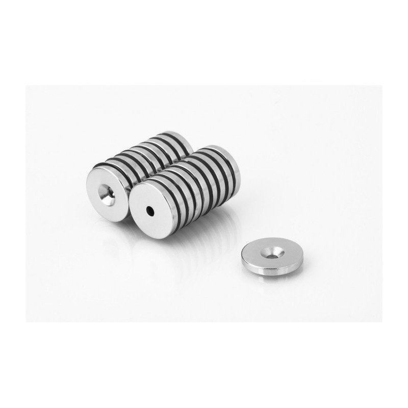 neodymový magnet pod šroubem MP 25x(7,5x4,5)x3 N38 megamix.shop