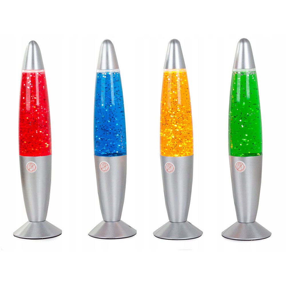 Noční dekorativní lampa 34 cm plněná glitterem megamix.shop
