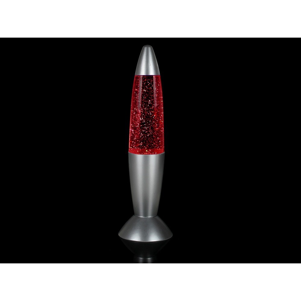 Noční dekorativní lampa 34 cm plněná glitterem megamix.shop