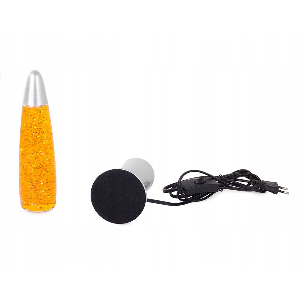 Noční dekorativní lampa 34 cm plněná glitterem megamix.shop