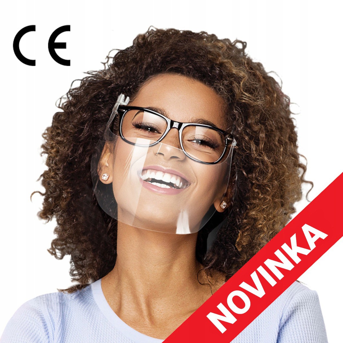 Ochranný kryt na obličej na brýle průhledný štít megamix.shop