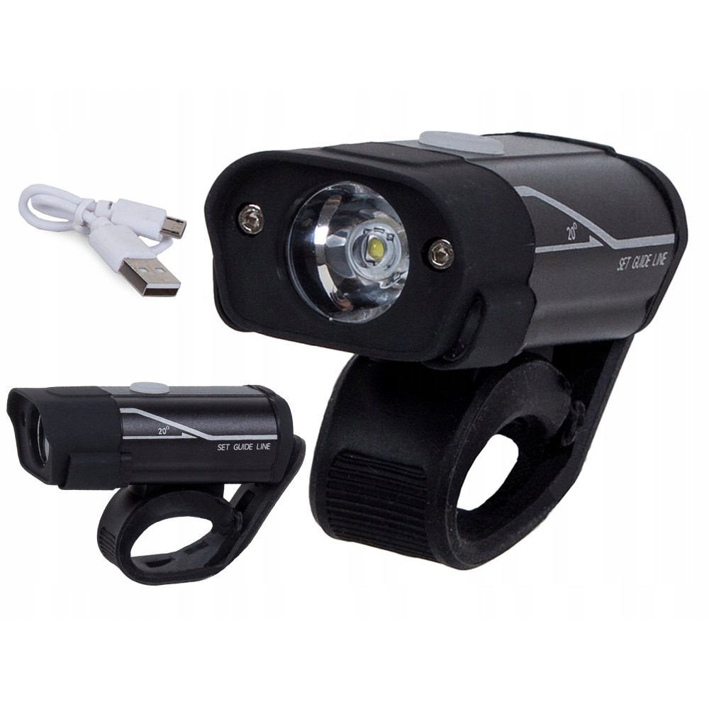 Přední LED světlo na kolo 3,7 V USB 75x25x34 mm megamix.shop