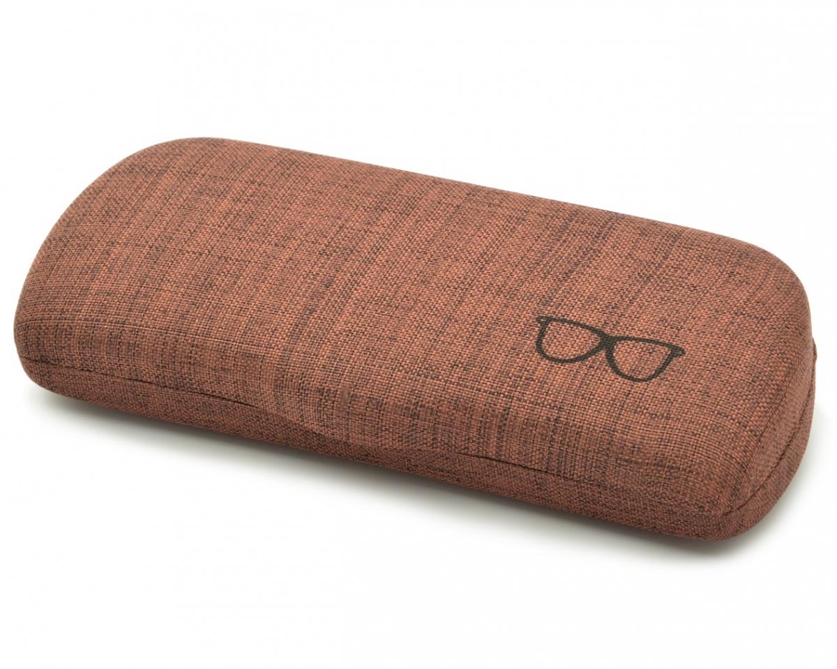 Pouzdro na brýle ET-104C tmavohnědé tvrdé megamix.shop