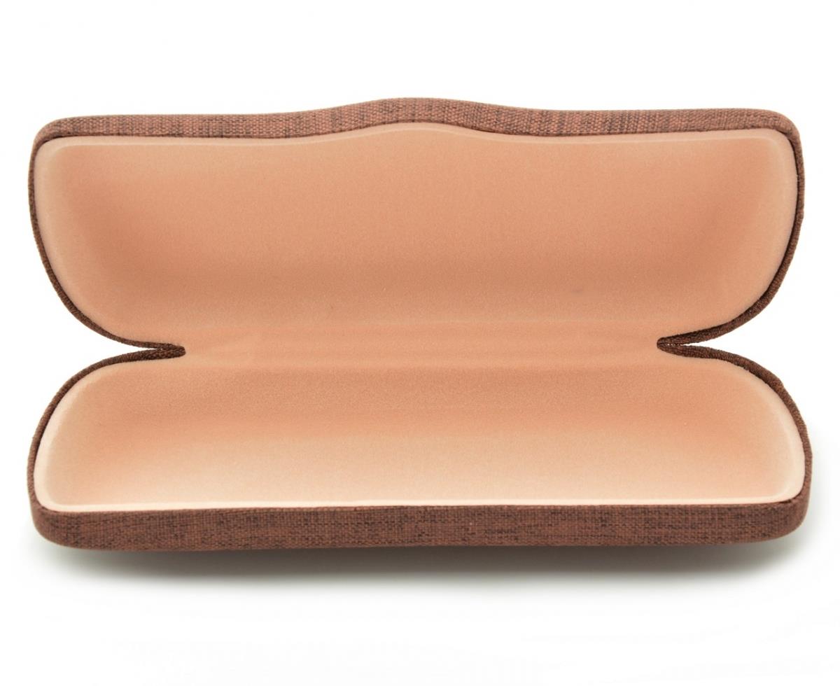 Pouzdro na brýle ET-104C tmavohnědé tvrdé megamix.shop
