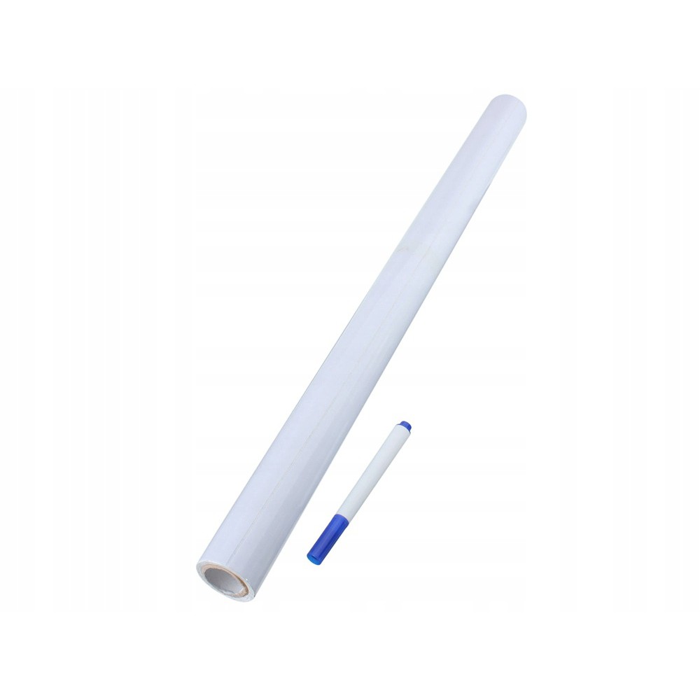 Samolepící bílá tabule na kreslení 200x45 cm a pero megamix.shop