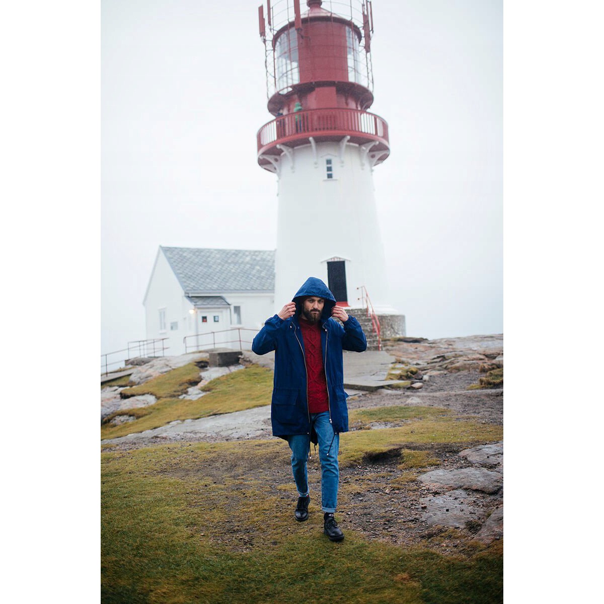 Barevné ponožky NORDIC LIGHTHOUSE maják racek 43-46 megamix.shop