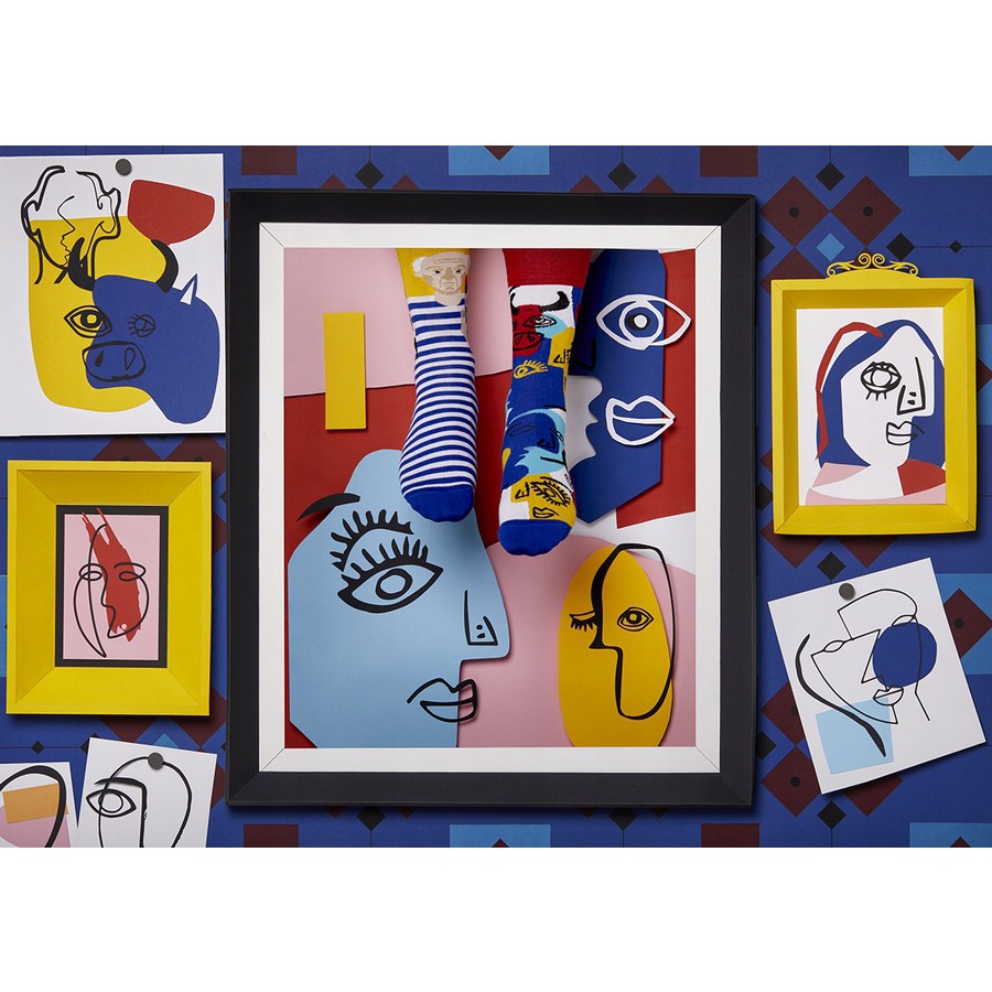 Barevné ponožky PICASSOCKS Pablo umění malby 39-42 megamix.shop