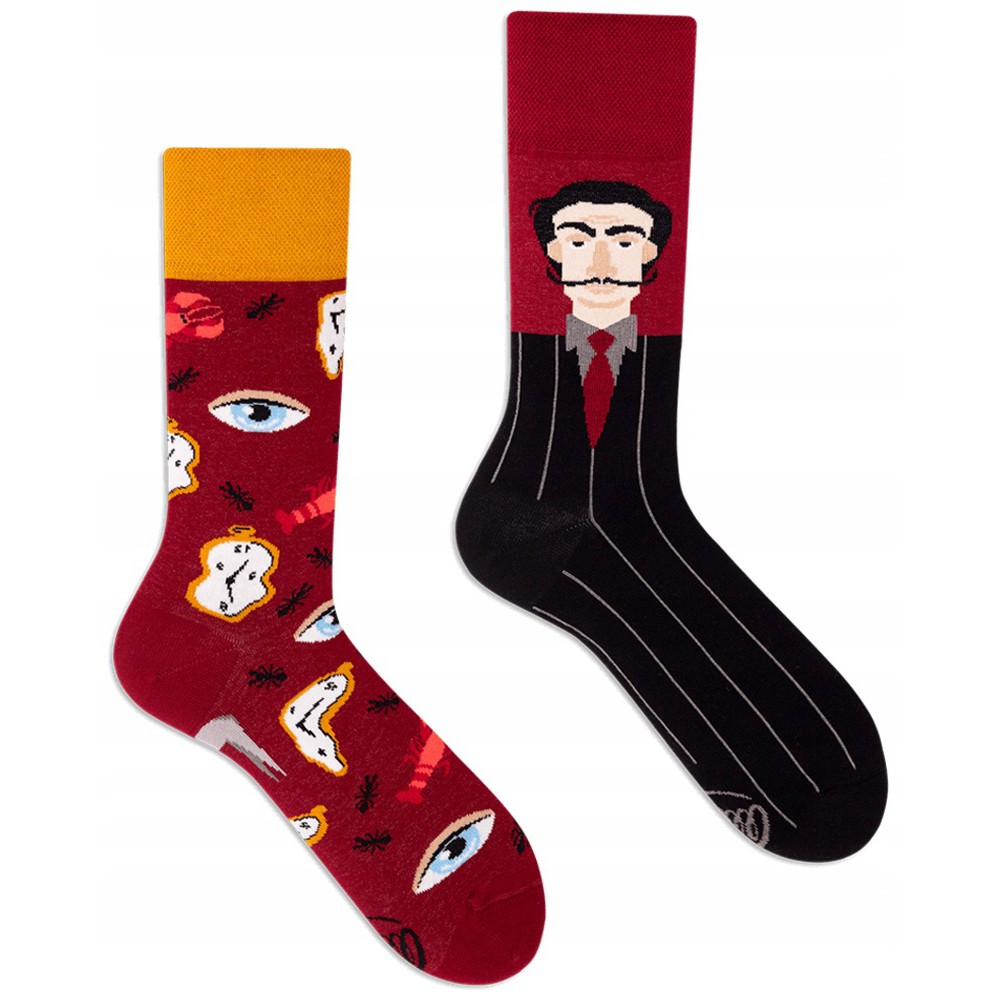 Barevné ponožky SALVADORABLE Salvador umění surrealismus 43-46 megamix.shop